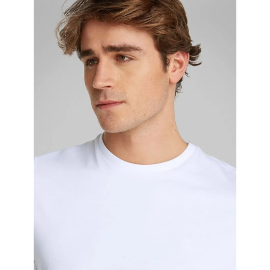 Calvin Klein Ανδρική κοντομάνικη μπλούζα Smooth Solid Crew Neck Logo T-Shirt